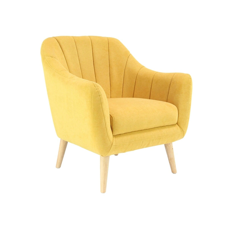 Fauteuil d'appoint en polyester pour salon - Noir, bleu ou jaune