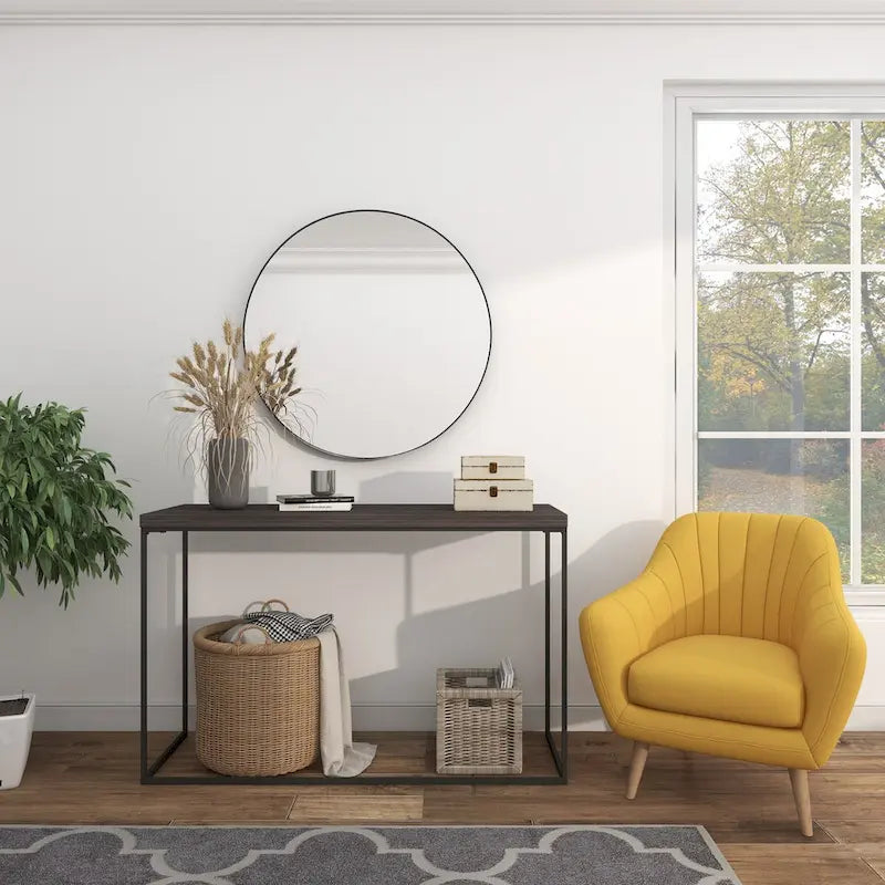Fauteuil d'appoint en polyester pour salon - Noir, bleu ou jaune