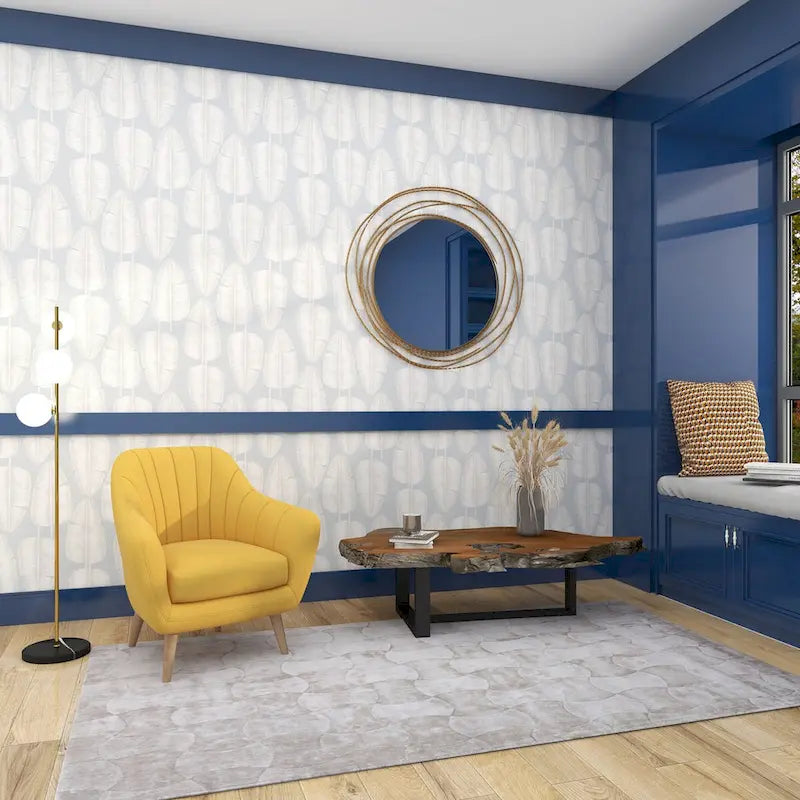 Fauteuil d'appoint en polyester pour salon - Noir, bleu ou jaune