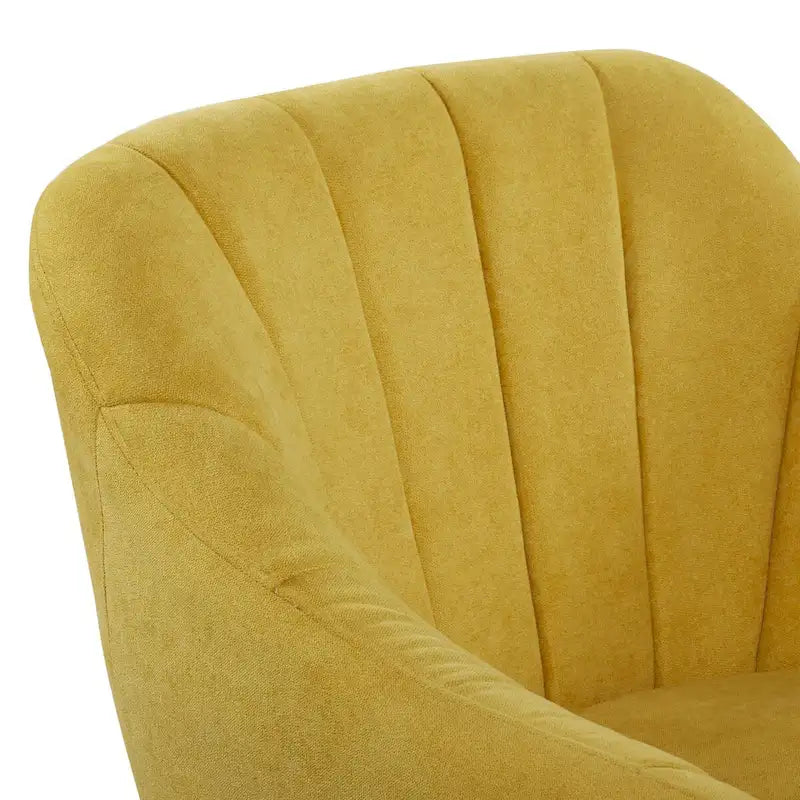 Fauteuil d'appoint en polyester pour salon - Noir, bleu ou jaune